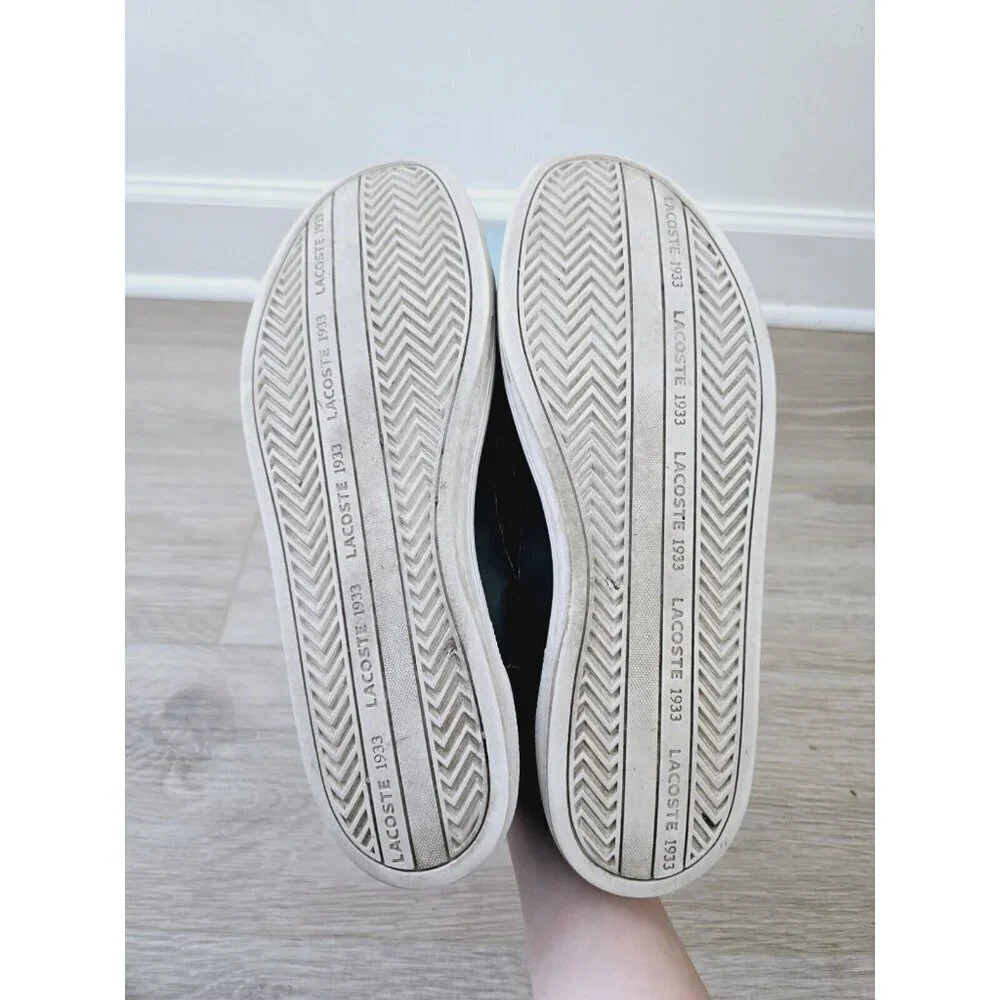 Lacoste Strideur 116 Black Low Rise Mens Lace Up Fashion Sneakers Shoes 12 - Picture 11 of 11